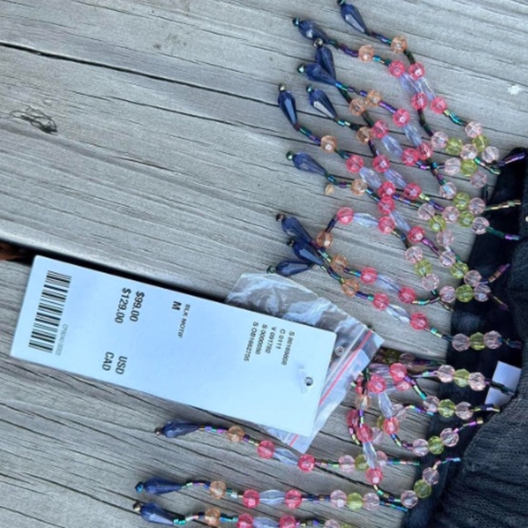 Urban Outfitters Spring Fling Floral Beaded Cami Bra Sz L - Picture 13 of 13